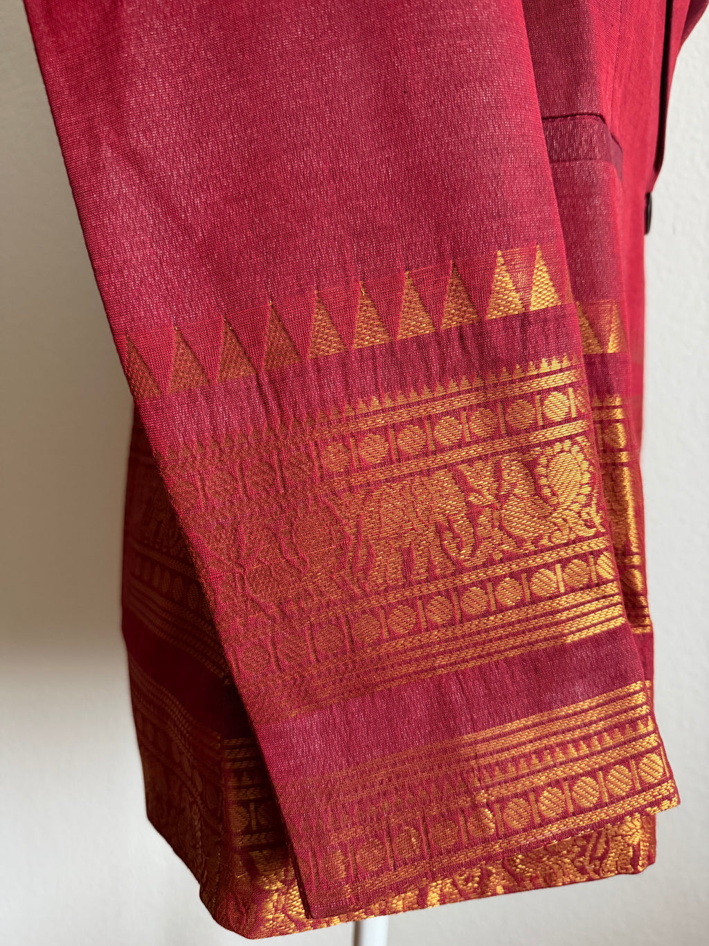 Red chettinad Cotton Blazer