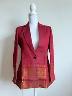 Red chettinad Cotton Blazer