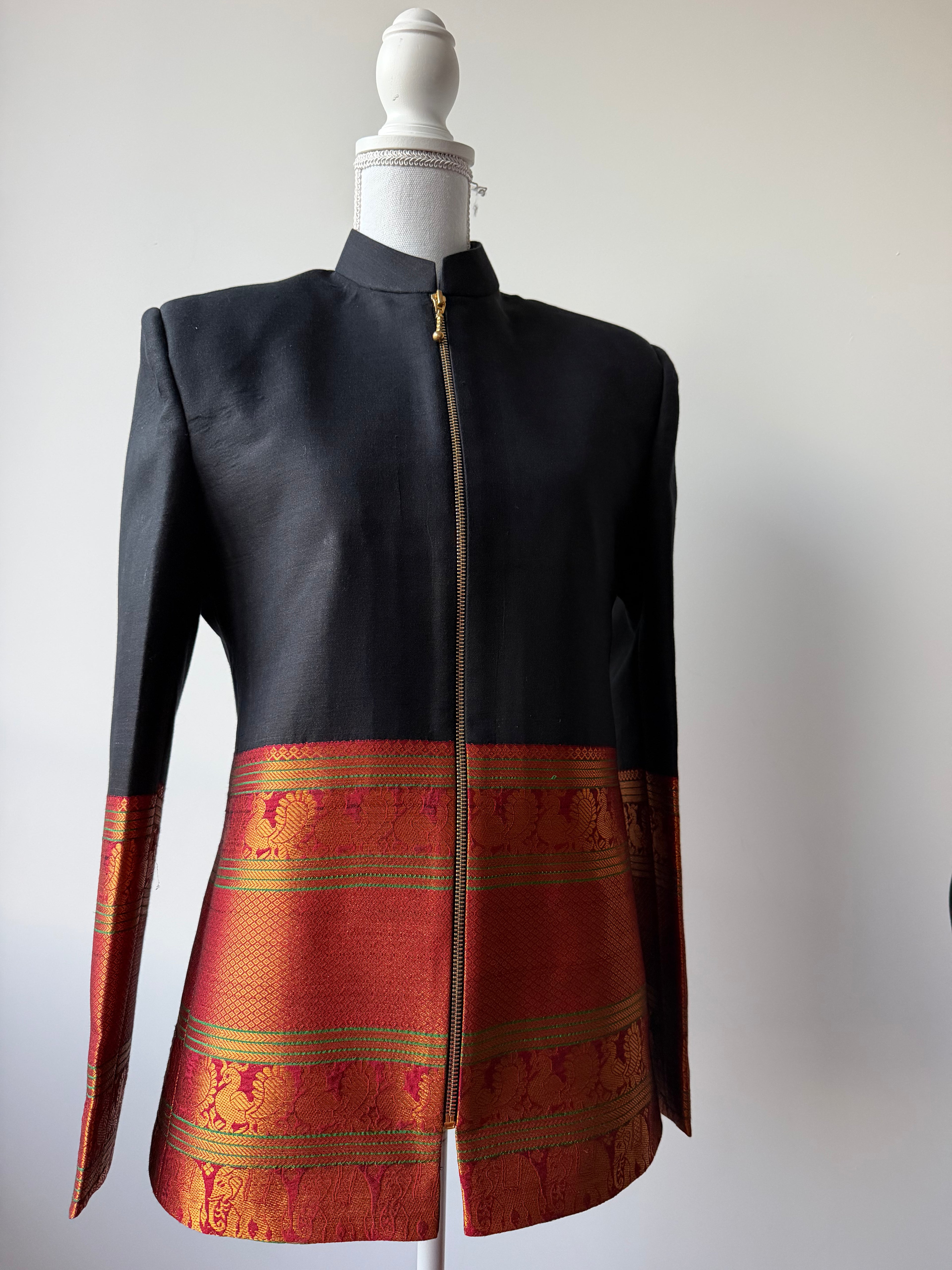 men & women: Jacket black & red